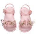 Girls Pink Glitter Mini Mar Butterfly Sandals (4-9) 58839 by Mini Melissa from Hurleys