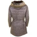 Womens Taupe Endo Baffle Quilted Jacket