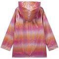 Girls Pink/Orange Multi Glitter Raincoat 104426 by Billieblush from Hurleys
