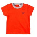 Baby Orange Basic Logo S/s T Shirt 19792 by Armani Junior from Hurleys