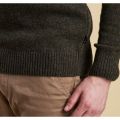 Heritage Mens Olive Rydal Crew Knit Jumper 11947 by Barbour from Hurleys