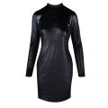 Womens Black Namilia Glitter Dress 100495 by HUGO from Hurleys
