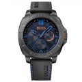 Watches Mens Blue Dial Sao Paulo Silicone Strap Watch
