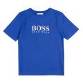 Boys Royal Blue Branded Logo S/s T Shirt 28378 by BOSS from Hurleys