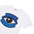 Junior Optic White Gisa Icon Eye S/s T Shirt 45819 by Kenzo from Hurleys
