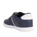 Mens Navy/White Court-Master Leather Trainers 45776 by Lacoste from Hurleys