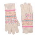 Womens Natural Christina Fairisle Gloves 98203 by Joules from Hurleys