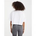 Womens Bright White Illuminated Crop T Shirt 111167 by Calvin Klein from Hurleys