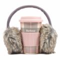 Womens Pink/Grey Travel Mug & Earmuff Gift 47544 by Barbour from Hurleys