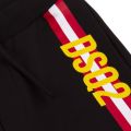 Boys Black Racing Stripe Sweat Shorts 81841 by Dsquared2 from Hurleys