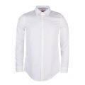 Mens White Sky Trim Koey Slim Fit L/s Shirt 25480 by HUGO from Hurleys