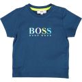 Toddler Electric Blue Colour Logo S/s T Shirt 38311 by BOSS from Hurleys