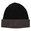 Mens Navy/Grey Branded Tonal Knitted Hat 48877 by Paul And Shark from Hurleys
