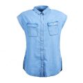 Womens Light Chambray Blyton S/s Shirt 10183 by Barbour International from Hurleys