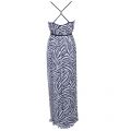 Womens True Navy Plains Zebra Maxi Dress 7962 by Michael Kors from Hurleys