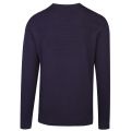 Mens Navy Multi Knit Crew Neck Knitted Top 37056 by Emporio Armani from Hurleys