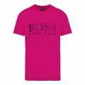 Mens Pink Big Logo Beach Regular Fit S/s T Shirt 74600 by BOSS from Hurleys