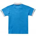 Boys Blue Small Logo S/s Polo Shirt 19738 by Armani Junior from Hurleys
