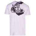 Anglomania Mens Lilac Boxy Arm & Cutlass Logo S/s T Shirt 36381 by Vivienne Westwood from Hurleys