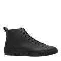 Mens Black Zero_Hito Hi Top Trainers 94266 by HUGO from Hurleys