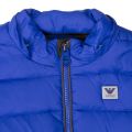 Boys Blue Hooded Puffer Jacket 11550 by Armani Junior from Hurleys