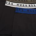 Mens Black Multi Branded 3 Pack Trunks 45273 by BOSS from Hurleys