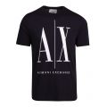 Mens Navy Icon Logo S/s T Shirt 89806 by Armani Exchange from Hurleys