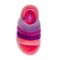 Kids Pink/Purple Rainbow Fluff Yeah Slippers (12-5) 87448 by UGG from Hurleys