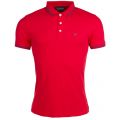 Mens Red Tipped Slim S/s Polo Shirt 22344 by Emporio Armani from Hurleys