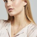 Womens Rose Gold/Crystal Crestra Petite Bow Pendant Necklace 93474 by Ted Baker from Hurleys
