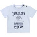 Boys Pale Blue Printed S/s Tee Shirt 7773 by Timberland from Hurleys