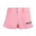 Girls Sugar Rose Branded Shorts 101215 by Moschino from Hurleys