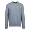 Mens Mid Blue Seer Textured Crew Knitted Jumper 53081 by Ted Baker from Hurleys