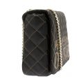 Womens Black Branded Quilted Shoulder Bag 43766 by Versace Jeans Couture from Hurleys