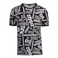Mens Black/White Printed Logo S/s T Shirt 79200 by Dsquared2 from Hurleys