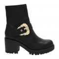 Womens Black Elegant Buckle Ankle Boots 92677 by Versace Jeans Couture from Hurleys