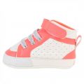 Baby Pink & White Perforated Trainers 33010 by Billieblush from Hurleys