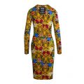 Womens Assorted Baroque Paradise L/s Midi Dress 51221 by Versace Jeans Couture from Hurleys