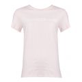 Womens Chintz Rose Institutional Logo Slim Fit S/s T Shirt 28886 by Calvin Klein from Hurleys
