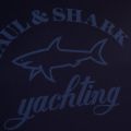 Paul & Shark Mens Navy Tonal Logo Shark Fit S/s Tee Shirt 64973 by Paul And Shark from Hurleys