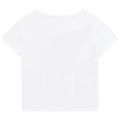 Girls White Heart Front Knot S/s T Shirt 104449 by Billieblush from Hurleys
