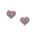 Womens Silver/Coral Petra Earrings 101462 by Vivienne Westwood from Hurleys