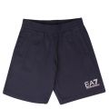 Boys Navy Logo Sweat Shorts 38067 by EA7 Kids from Hurleys