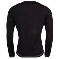 Mens Black Rime Crew Knitted Jumper 15198 by BOSS from Hurleys