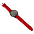 Mens Black/Red Bank Silicone Watch 59759 by Tommy Hilfiger from Hurleys