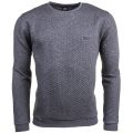 Mens Medium Grey Loungewear Quilted Crew Sweatshirt 68339 by BOSS from Hurleys