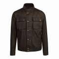 Mens Faded Olive Racemaster 6oz Waxed Jacket 79021 by Belstaff from Hurleys