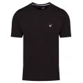 Mens Black Small Peace Badge Slim S/s T Shirt 39388 by Love Moschino from Hurleys
