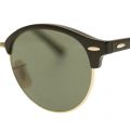 Mens Black & Green RB4246 Clubround Sunglasses 9685 by Ray-Ban from Hurleys