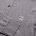 Casual Mens Light Grey Passerby L/s Polo Shirt 28186 by BOSS from Hurleys